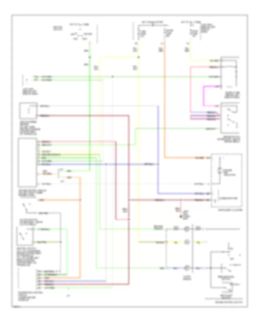 Cruise Control Wiring Diagram for Mazda 626 ES 2001