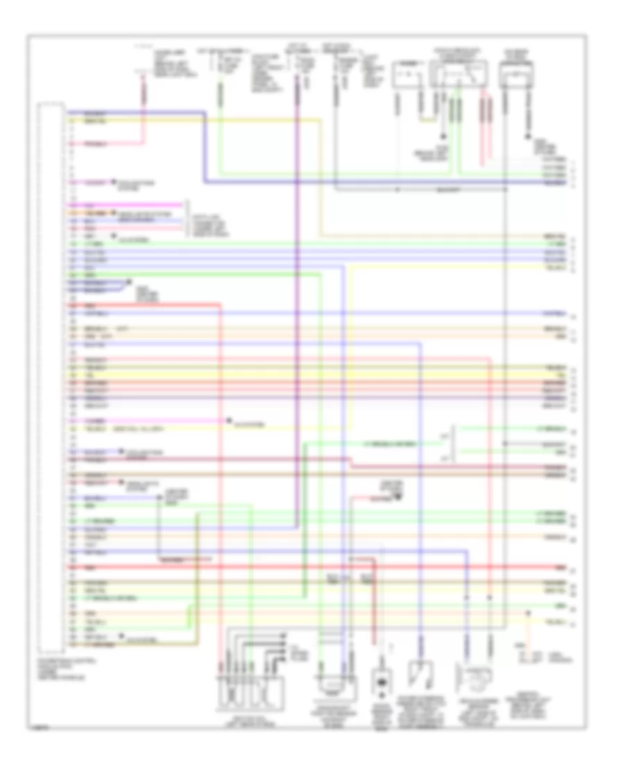 2 0L Engine Performance Wiring Diagrams 1 of 3 for Mazda 626 ES 2001