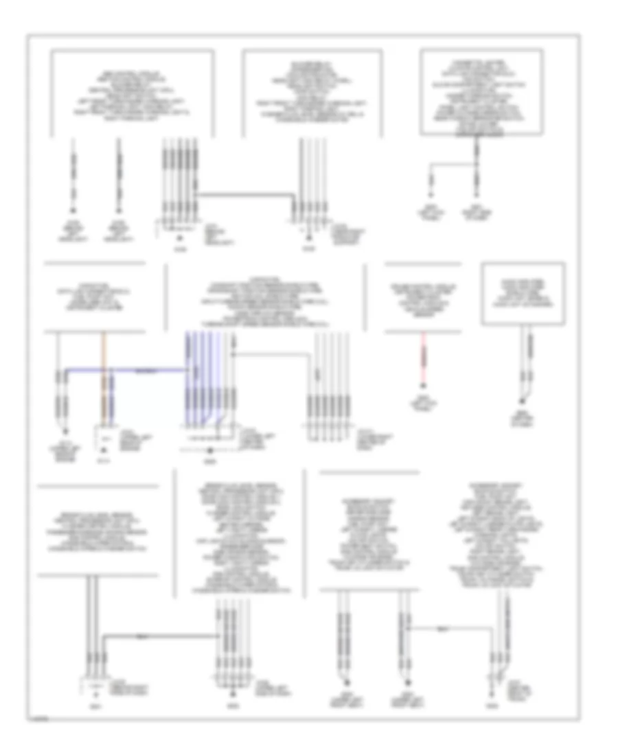 Ground Distribution Wiring Diagram for Mazda 626 ES 2001