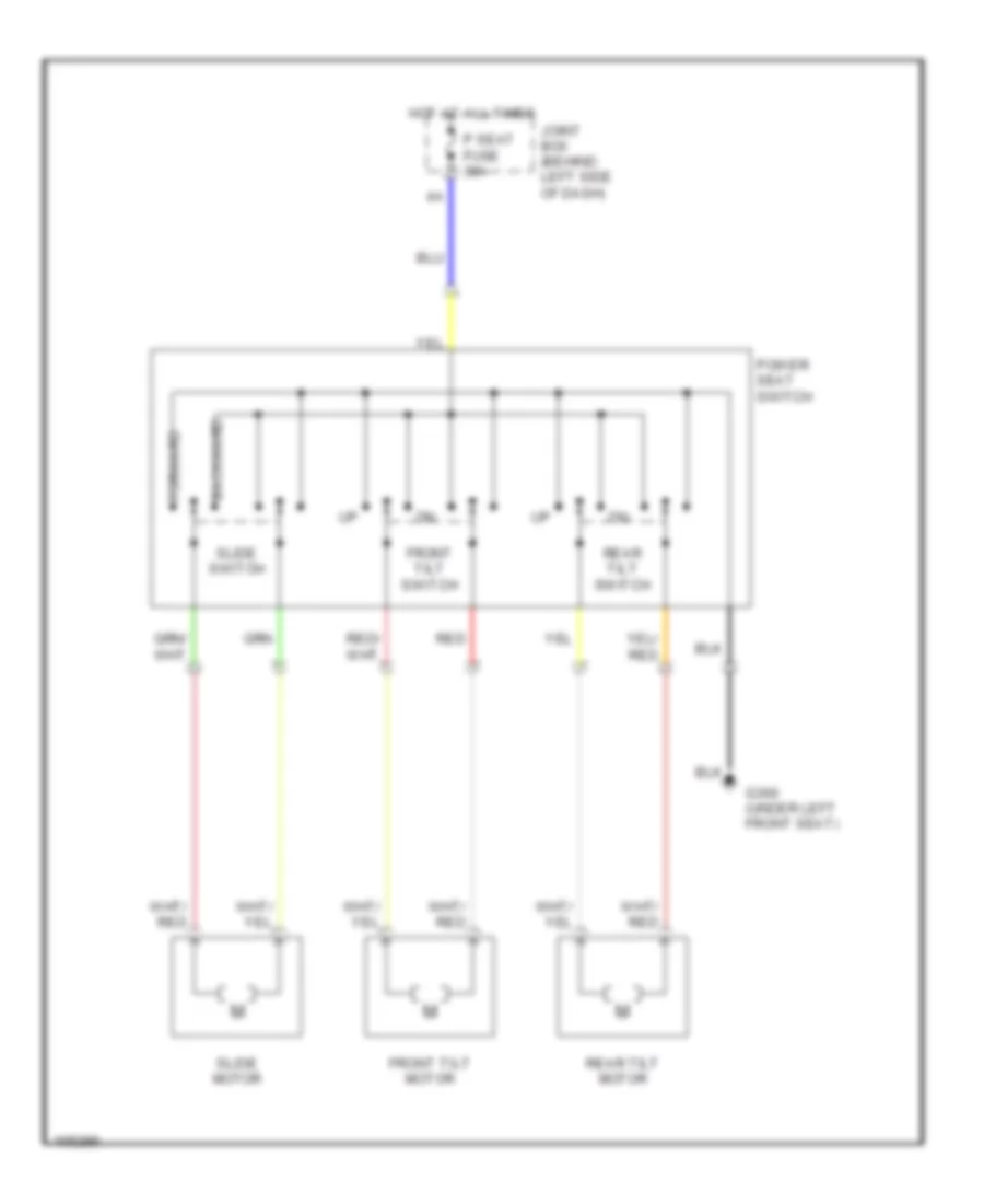 Power Seat Wiring Diagrams for Mazda 626 ES 2001