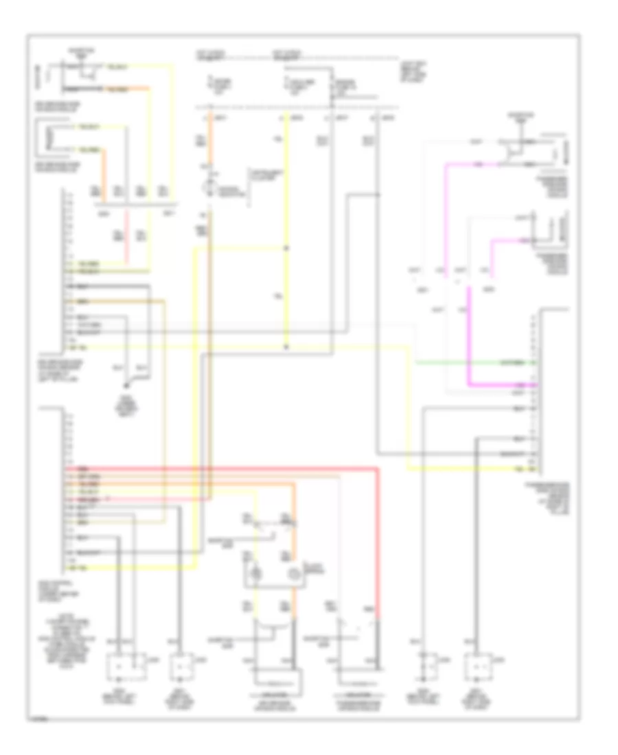 Supplemental Restraint Wiring Diagram with Side Airbag for Mazda 626 ES 2001