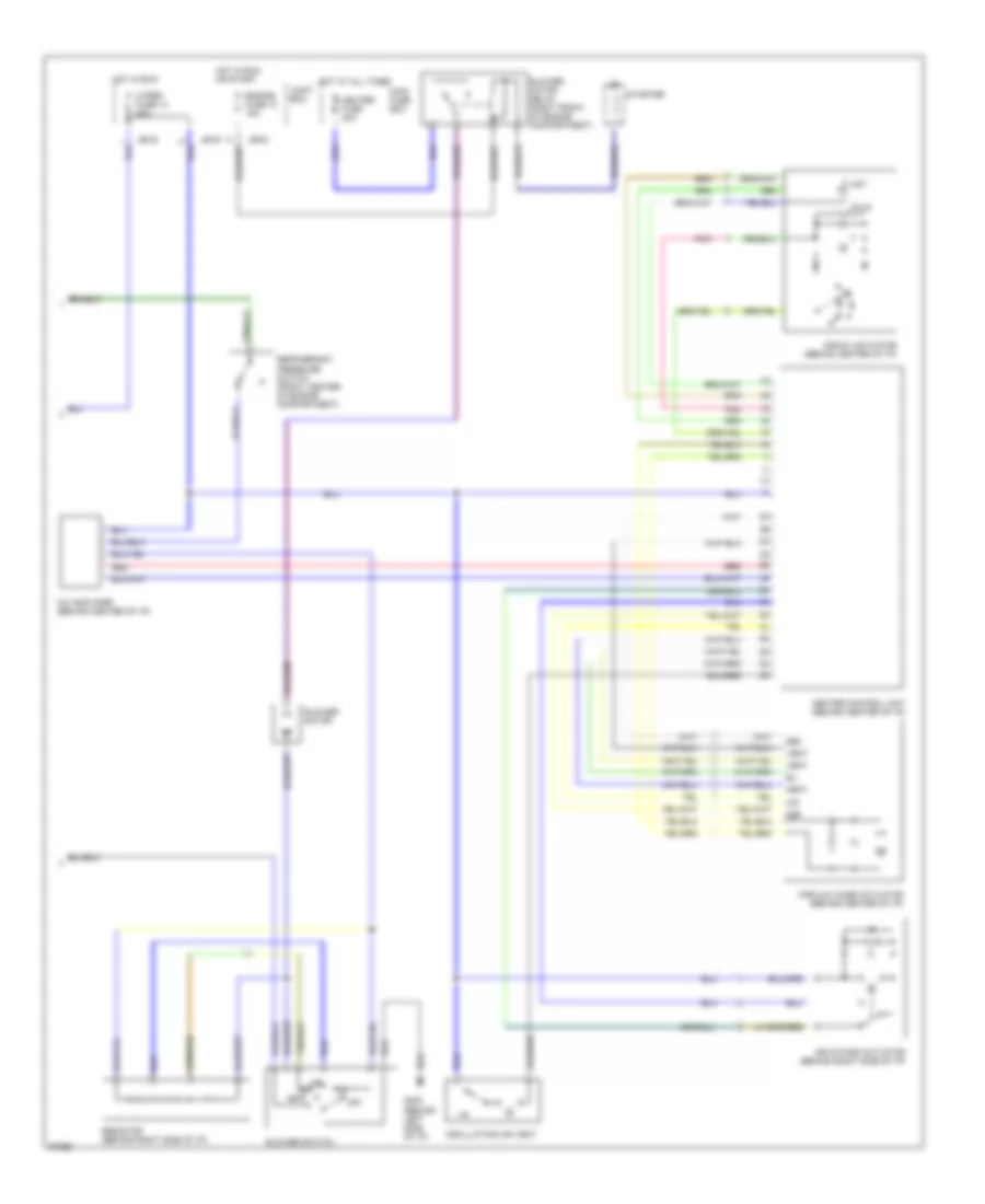 2.0L, AC Wiring Diagram (2 of 2) for Mazda MX-6 LS 1997