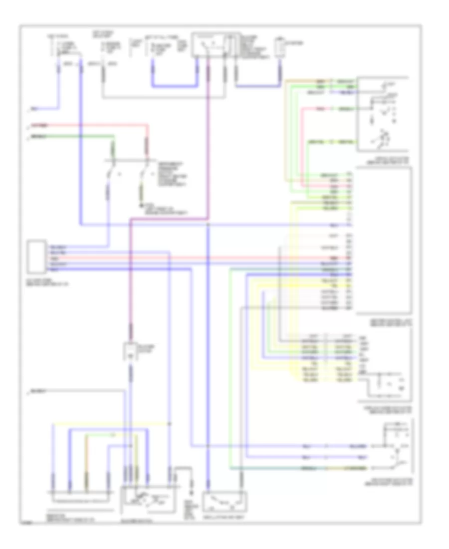 2.5L, AC Wiring Diagram (2 of 2) for Mazda MX-6 LS 1997