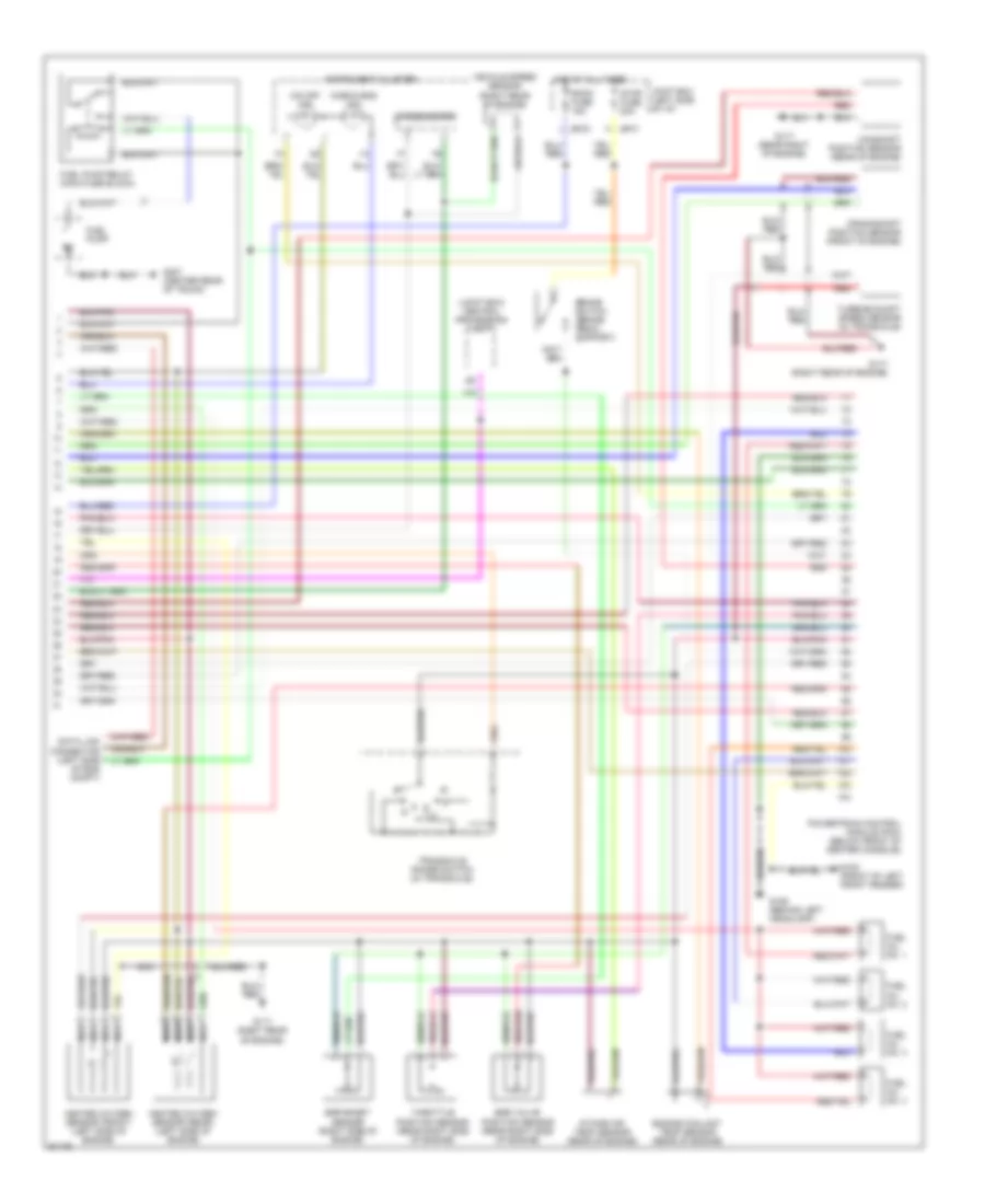 2.0L, Engine Performance Wiring Diagrams, AT (2 of 2) for Mazda MX-6 LS 1997