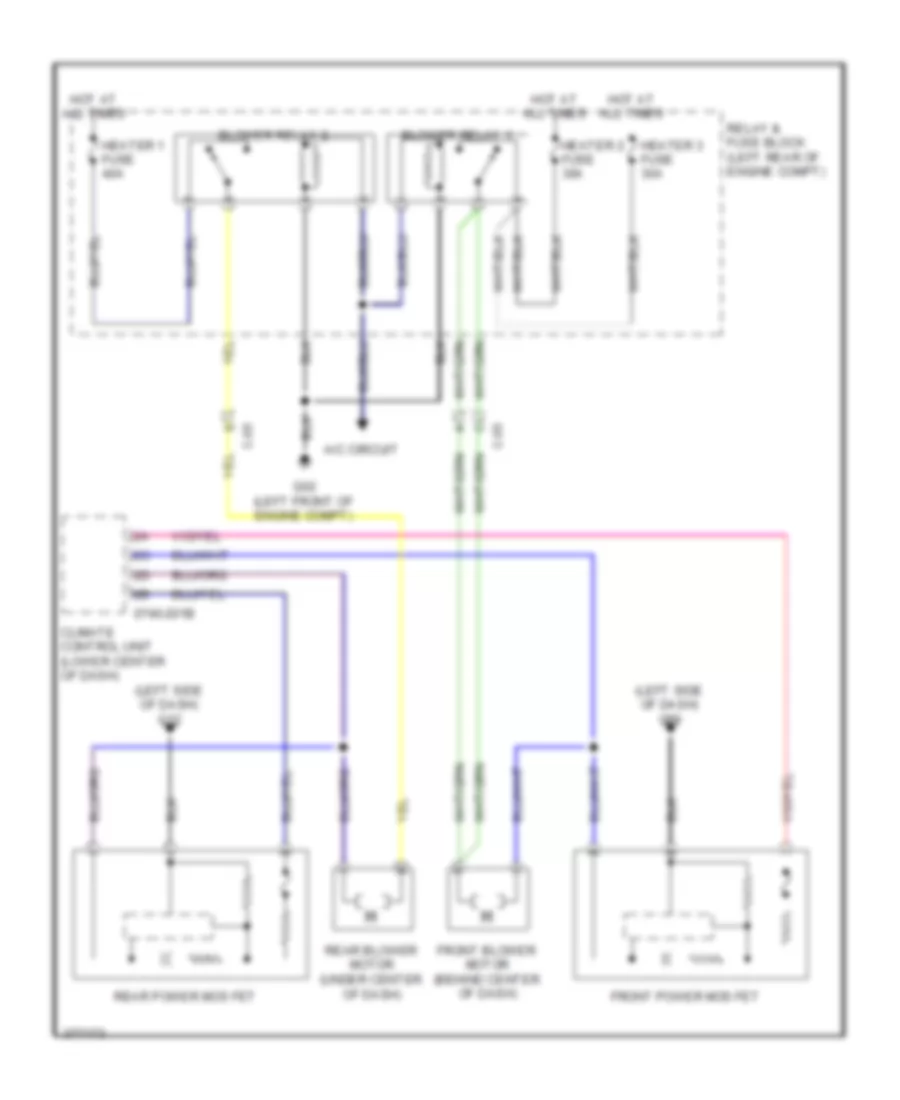 Heater Wiring Diagram for Mazda 5 Grand Touring 2012