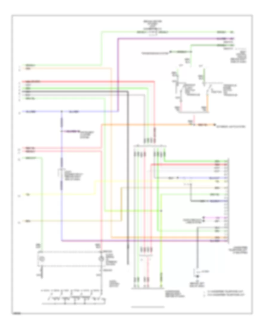 Radio Wiring Diagram, with Navigation (2 of 2) for Mazda 5 Sport 2009