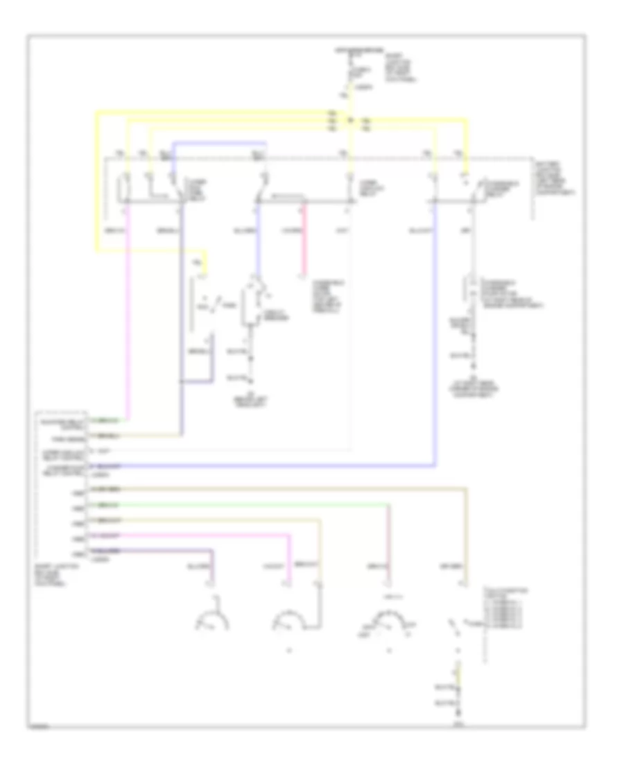 Электросхема стеклоочистителя, дворников и омывателя для Mazda B2007 4000