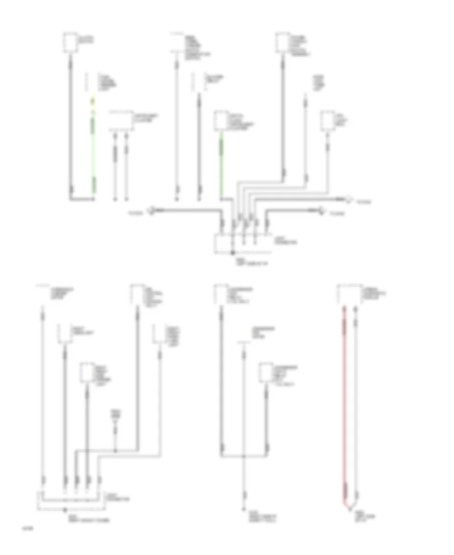 Ground Distribution Wiring Diagram (2 of 4) for Mazda MX-3 1994