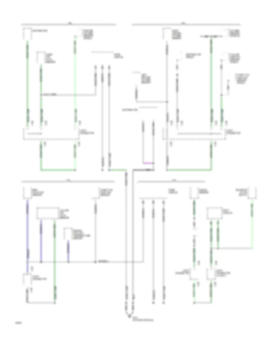 Ground Distribution Wiring Diagram (3 of 4) for Mazda MX-3 1994