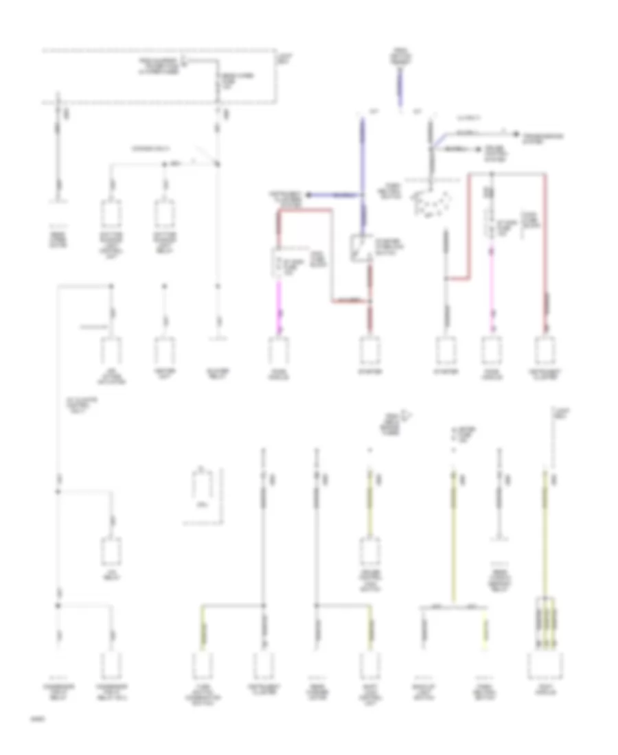 Power Distribution Wiring Diagram 4 of 4 for Mazda MX 3 1994