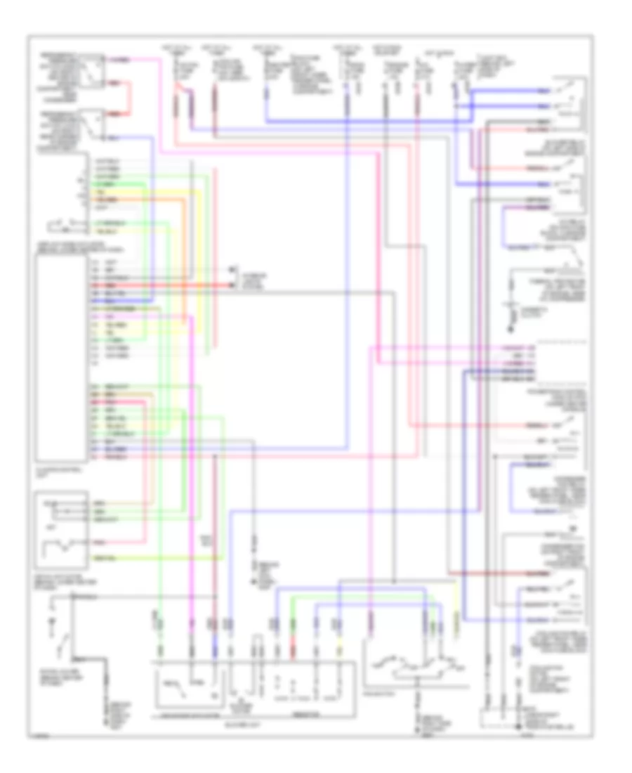 Manual AC Wiring Diagram for Mazda 626 LX 2001