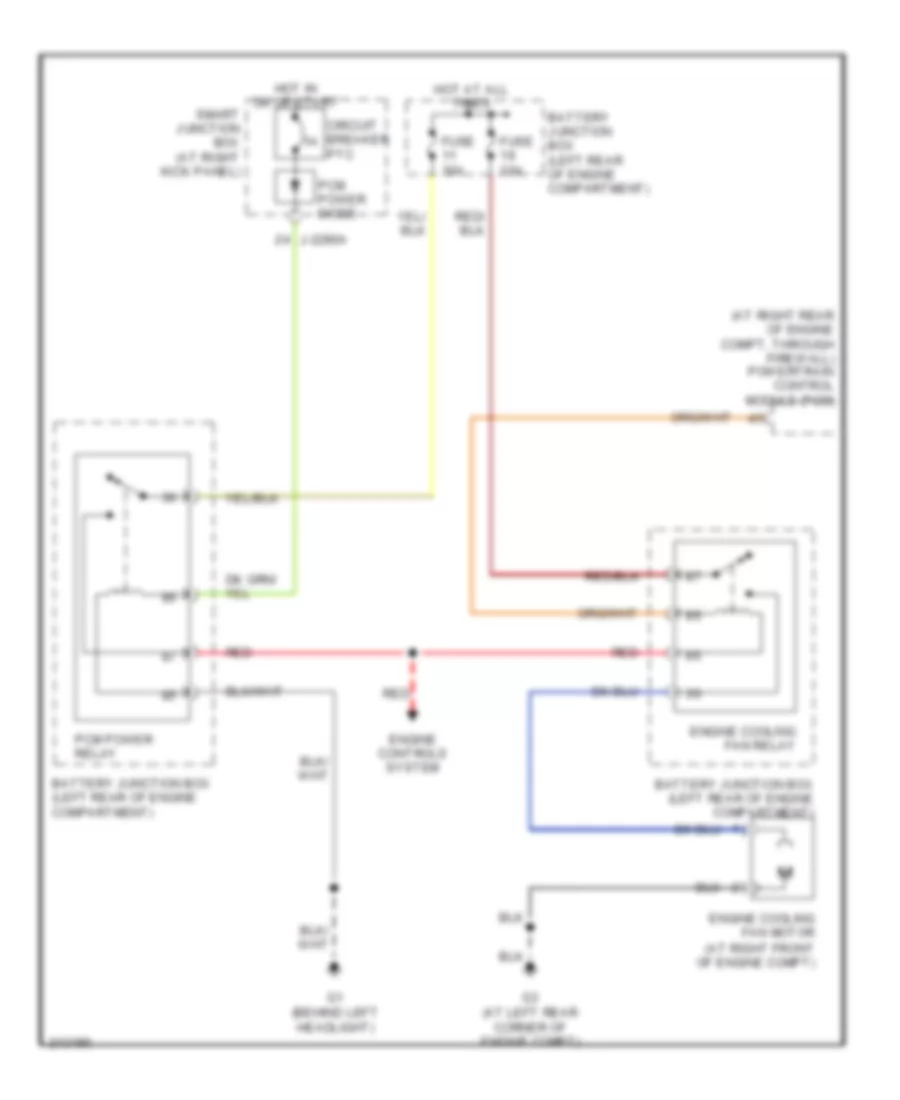 Cooling Fan Wiring Diagram for Mazda B2300 2005