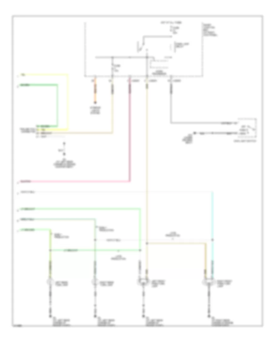 Exterior Lamps Wiring Diagram 2 of 2 for Mazda B2005 2300