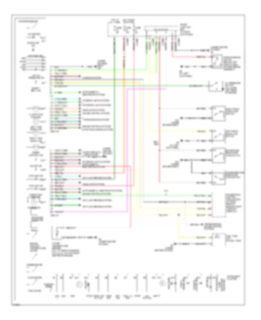 Instrument Cluster Wiring Diagram for Mazda B2005 2300