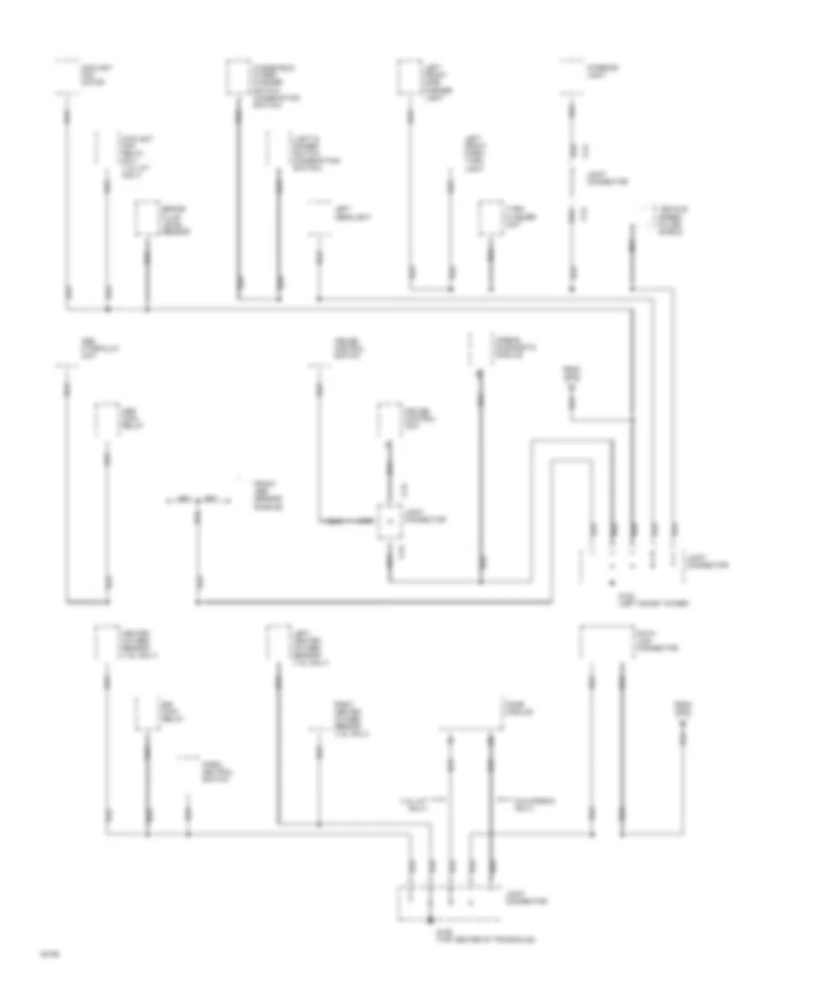 Ground Distribution Wiring Diagram 1 of 4 for Mazda MX 3 GS 1994