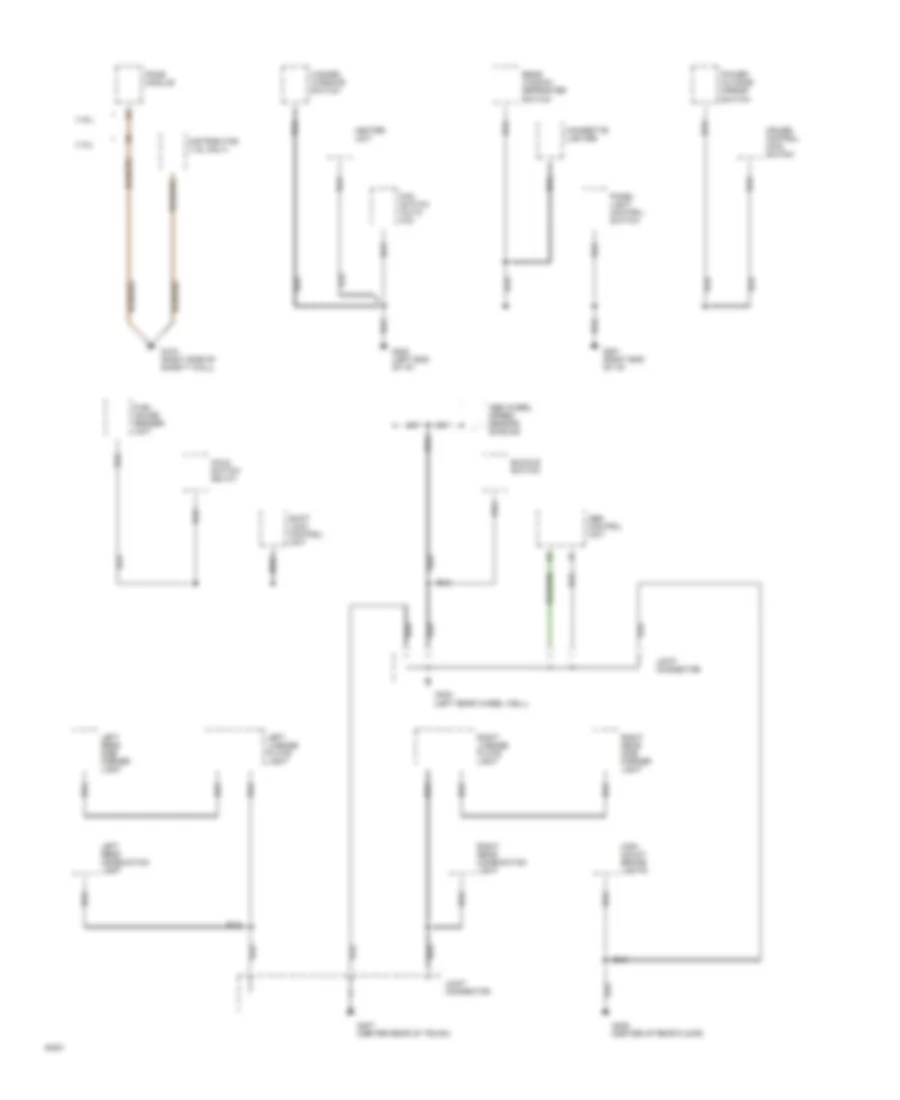 Ground Distribution Wiring Diagram 4 of 4 for Mazda MX 3 GS 1994