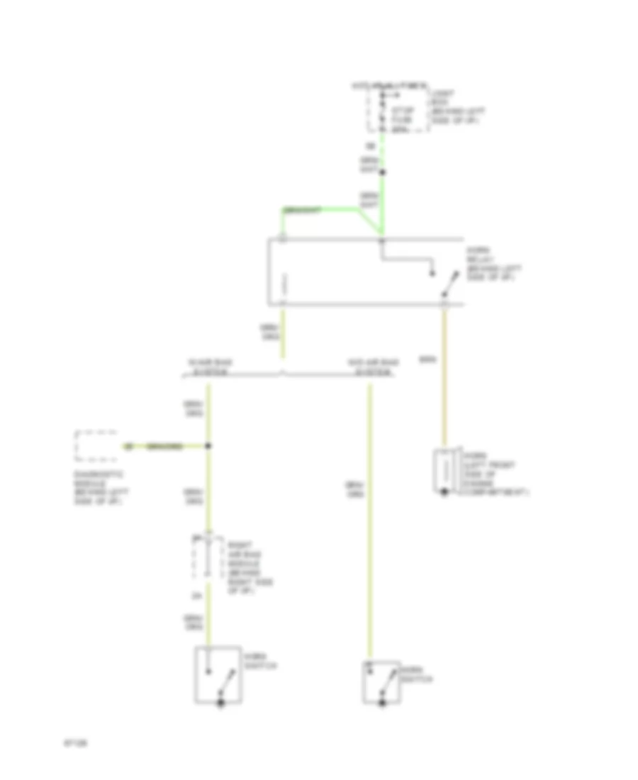 Horn Wiring Diagram for Mazda MX 3 GS 1994