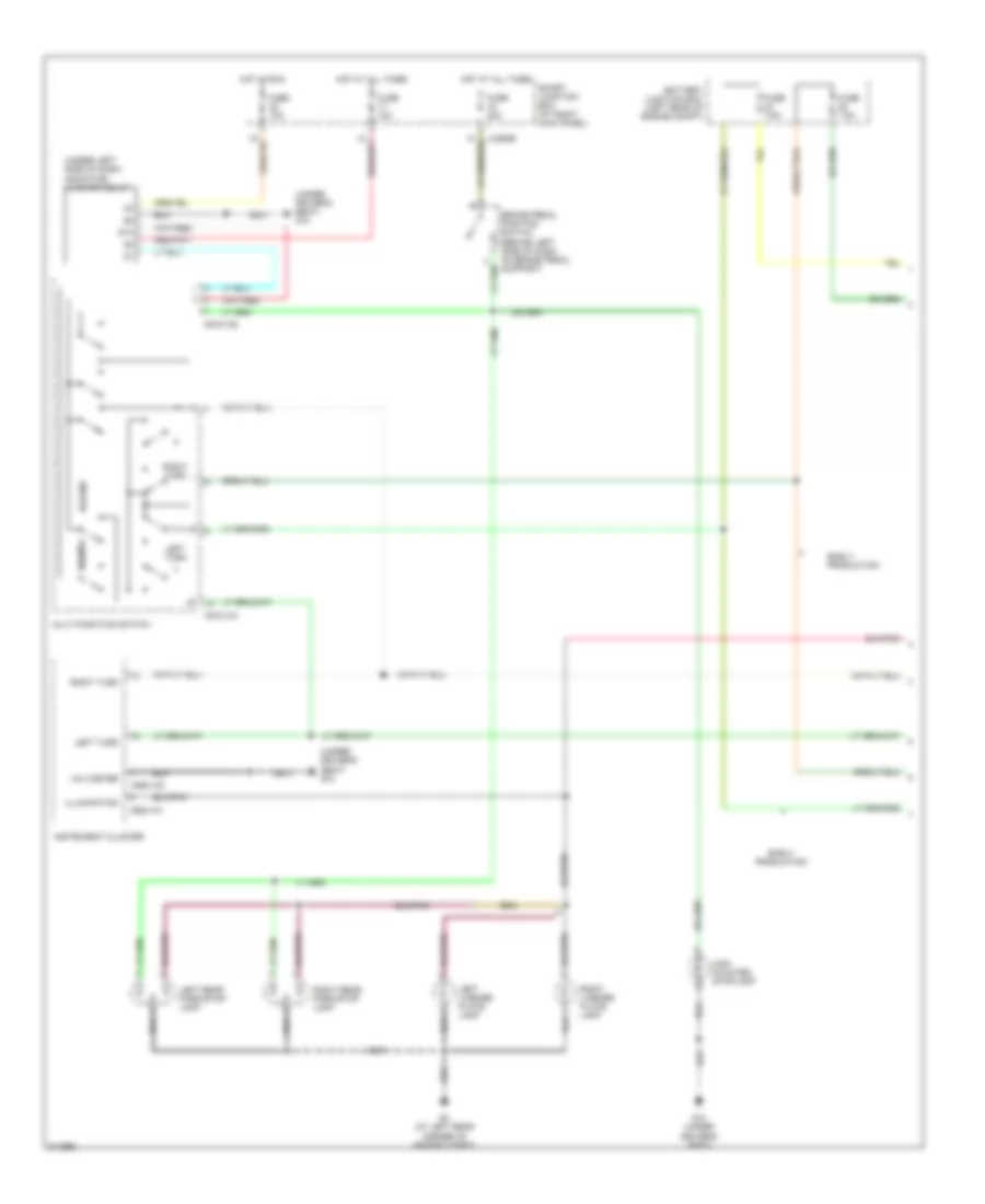 Exterior Lamps Wiring Diagram 1 of 2 for Mazda B2005 3000