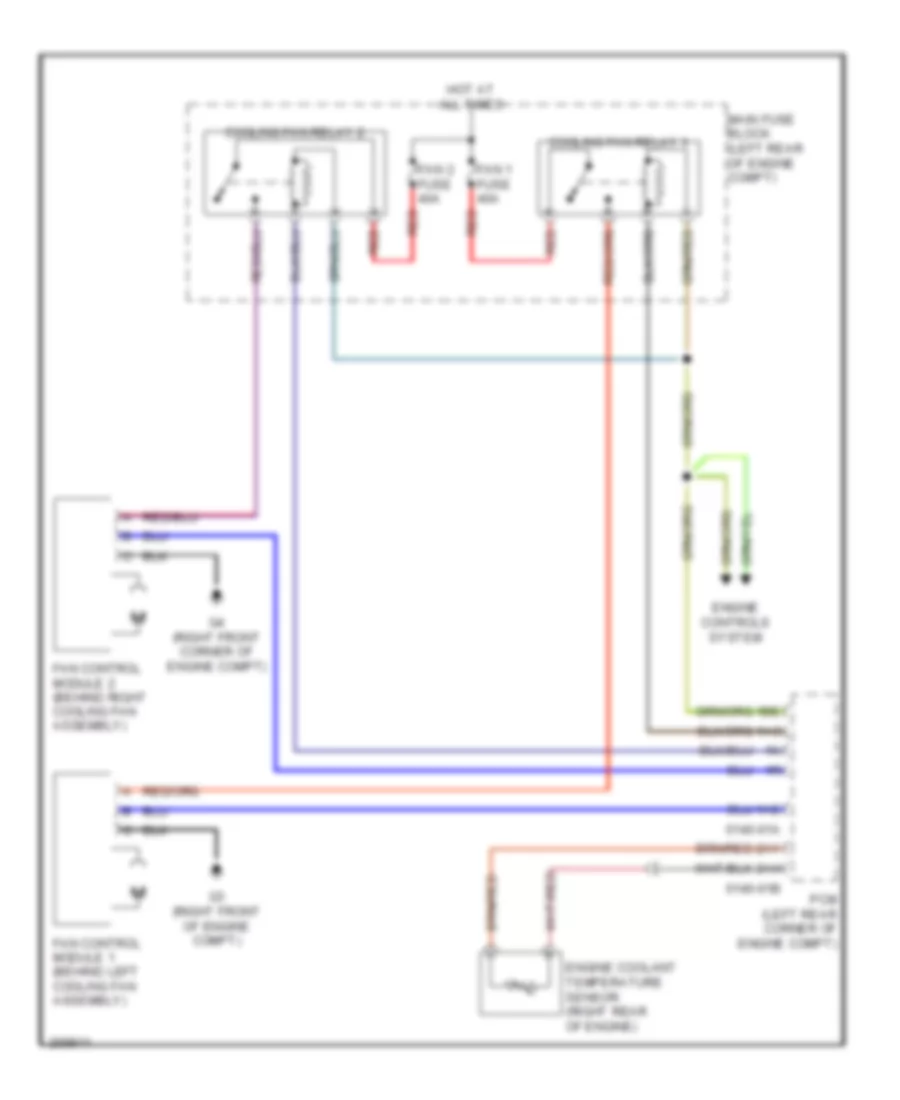 Cooling Fan Wiring Diagram for Mazda CX 7 Grand Touring 2007