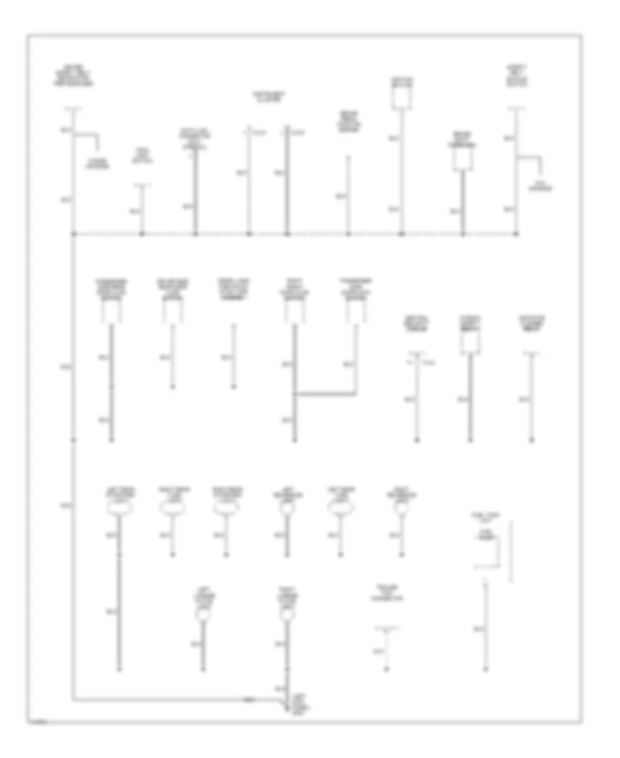 Ground Distribution Wiring Diagram 3 of 4 for Mazda BSX 2001 2300