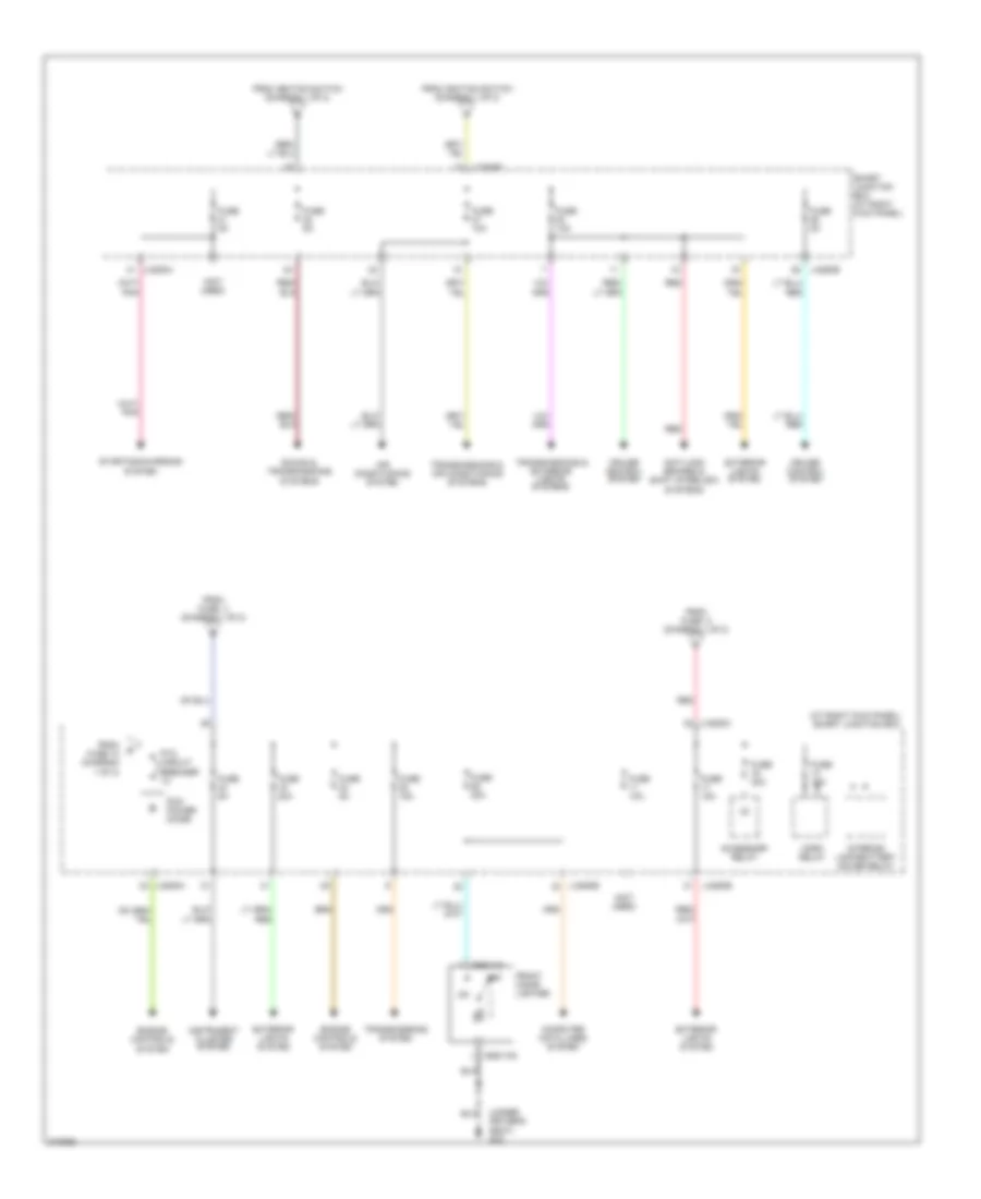 Power Distribution Wiring Diagram 2 of 2 for Mazda BDual Sport 2005 3000