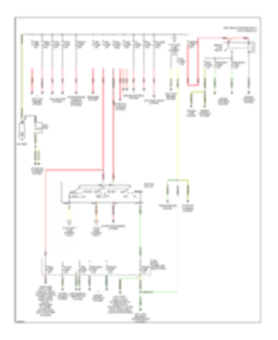 Power Distribution Wiring Diagram 1 of 2 for Mazda CX 7 Sport 2007