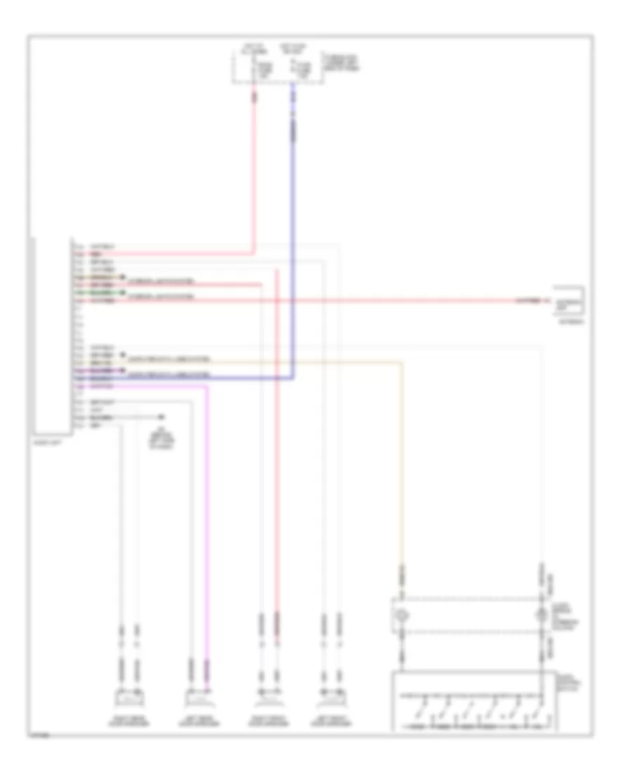 Radio Wiring Diagram with Base without Navigation for Mazda CX 7 Sport 2007