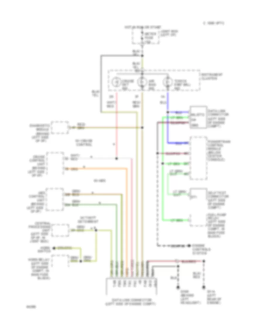 2 0L Data Link Connector Wiring Diagram A T for Mazda MX 6 1994