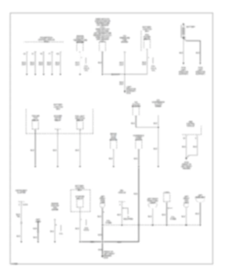 Ground Distribution Wiring Diagram (1 of 4) for Mazda B2500 SE 2001