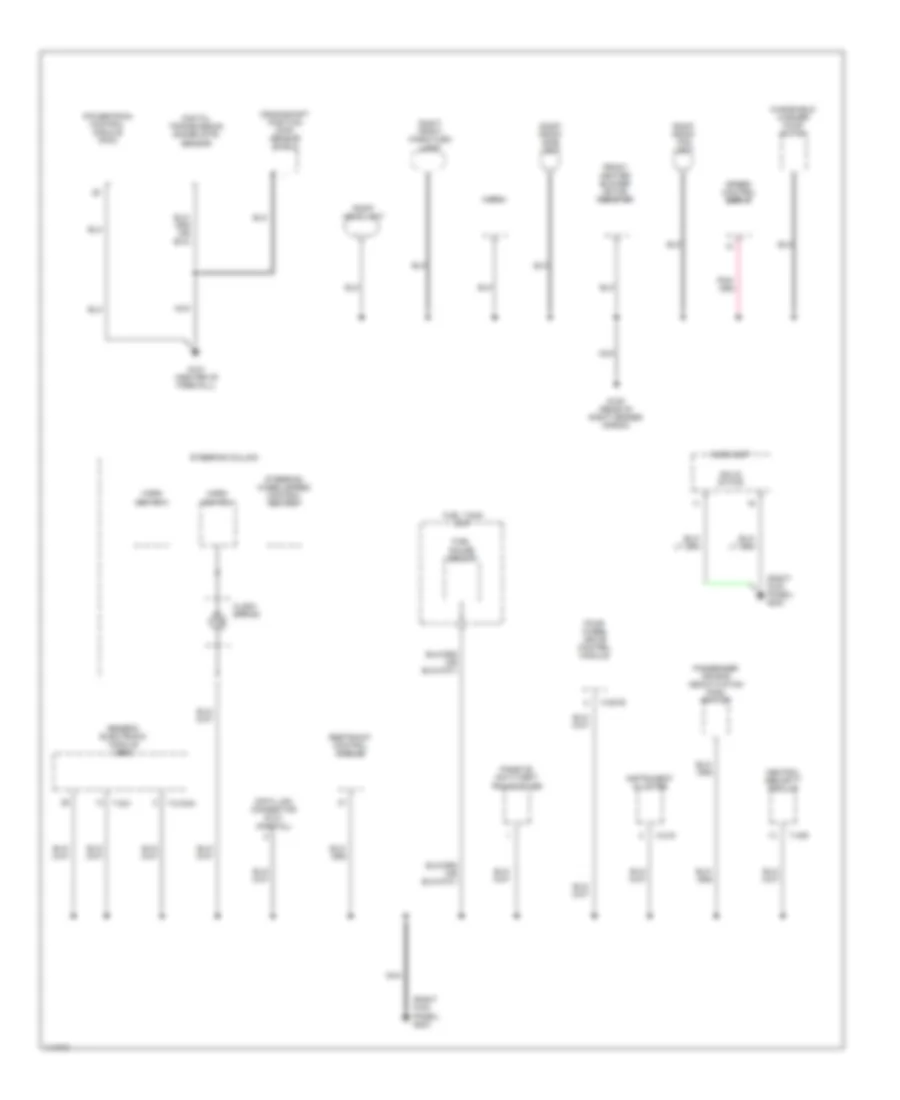 Ground Distribution Wiring Diagram (2 of 4) for Mazda B2500 SE 2001