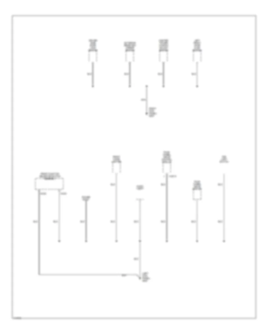 Ground Distribution Wiring Diagram (4 of 4) for Mazda B2500 SE 2001