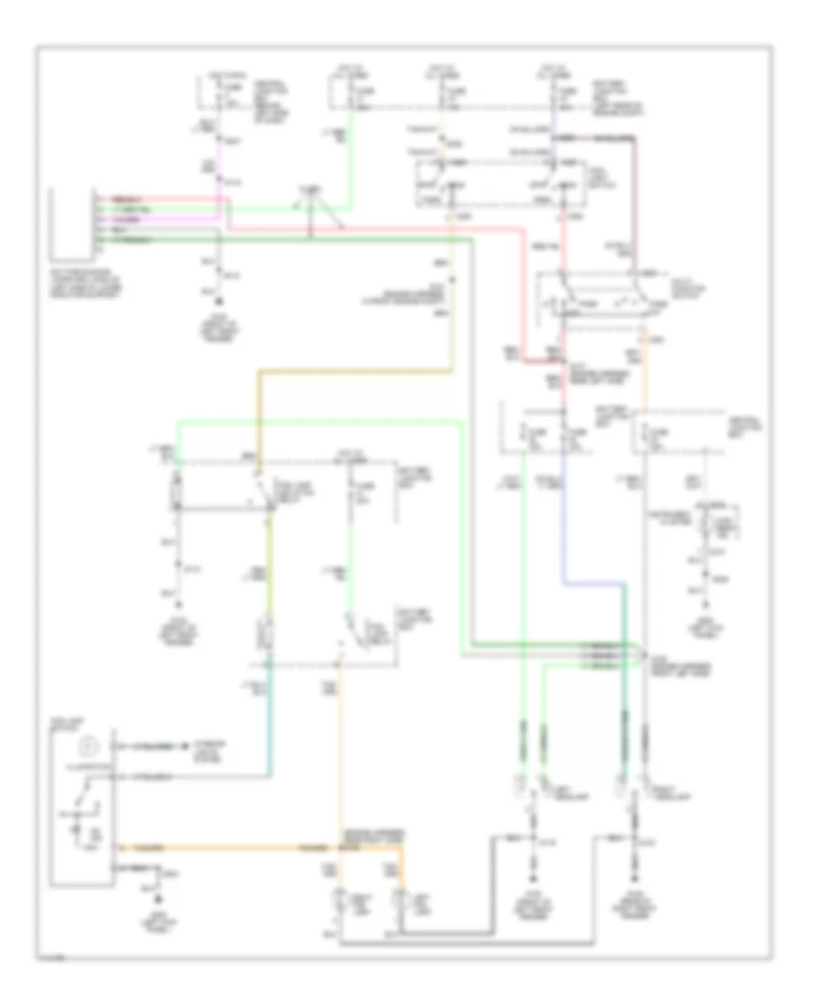 Headlight Wiring Diagram for Mazda B2500 SE 2001