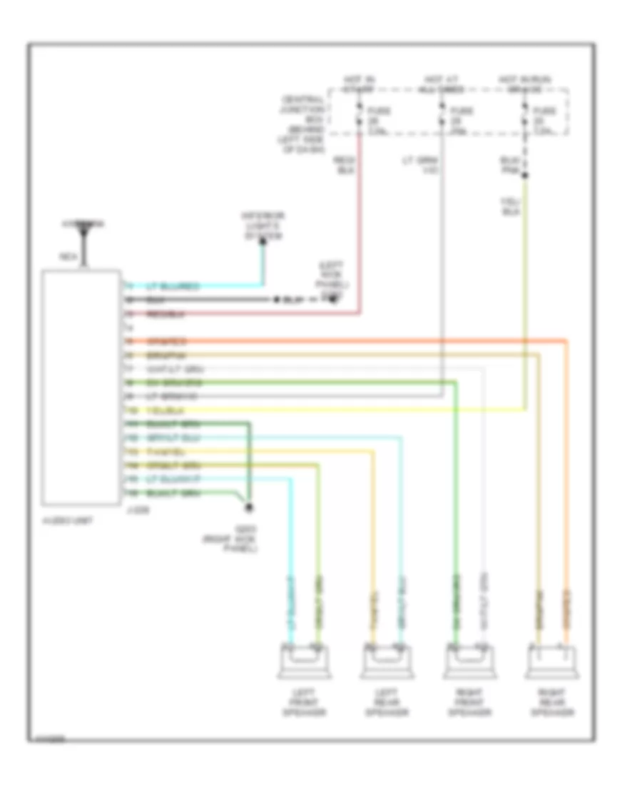 Radio Wiring Diagrams for Mazda BSE 2001 2500