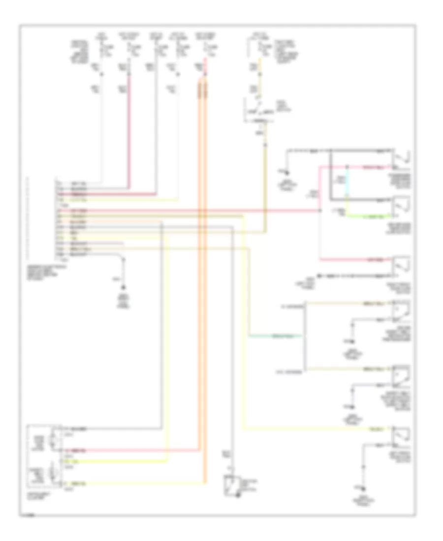 Warning System Wiring Diagrams for Mazda BSE 2001 2500