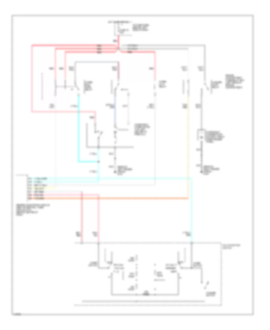 WiperWasher Wiring Diagram for Mazda B2500 SE 2001