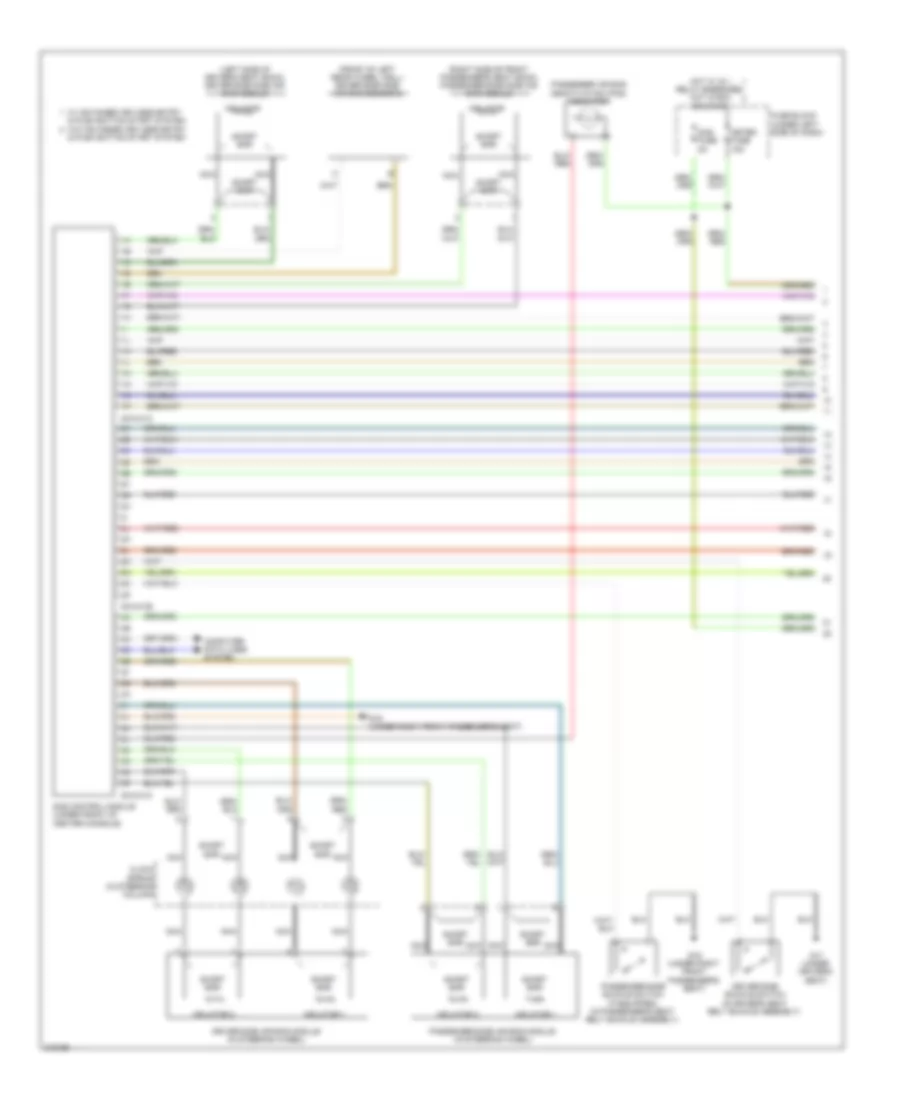 Supplemental Restraints Wiring Diagram 1 of 2 for Mazda 6 i SV 2009