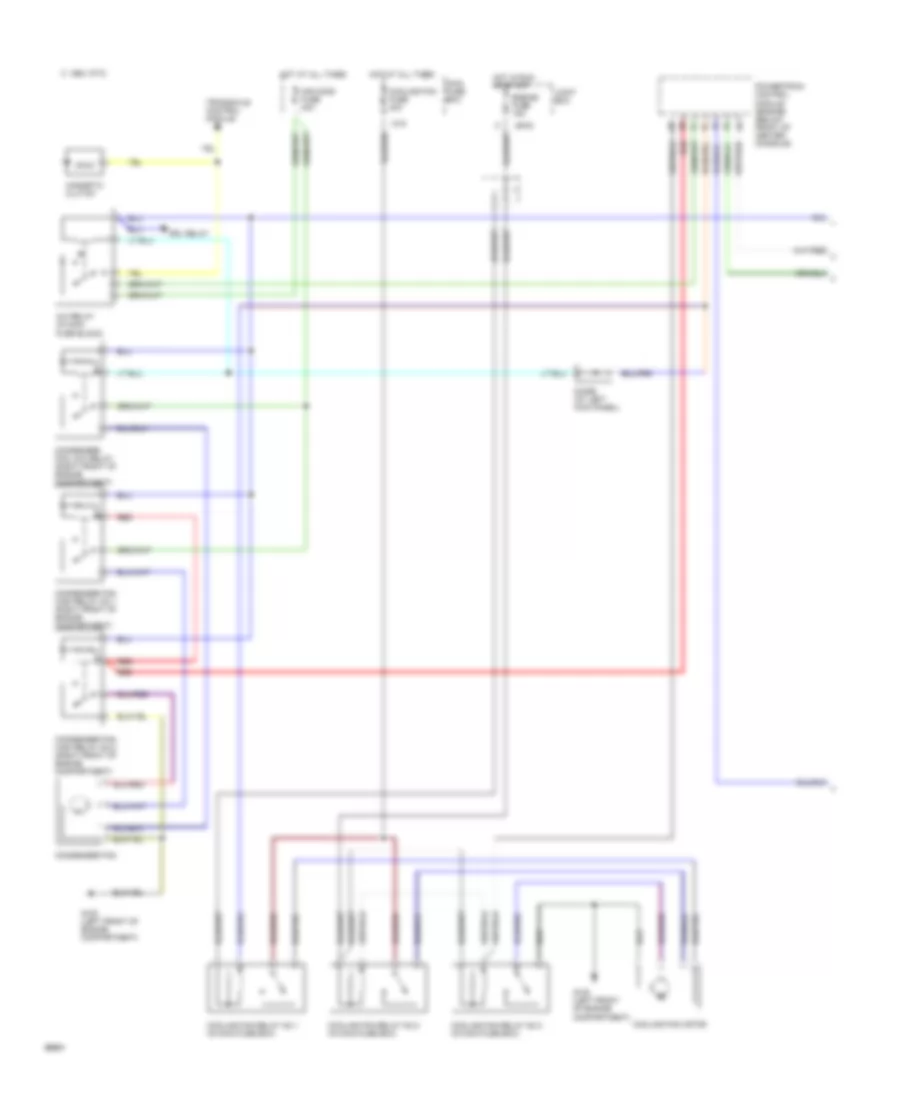 2.5L, AC Wiring Diagram (1 of 2) for Mazda MX-6 LS 1994