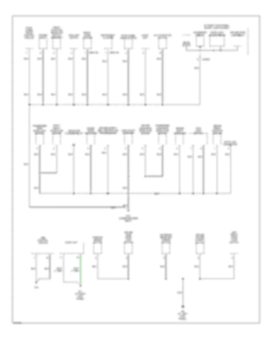 Ground Distribution Wiring Diagram 3 of 3 for Mazda BSE 2005 4000