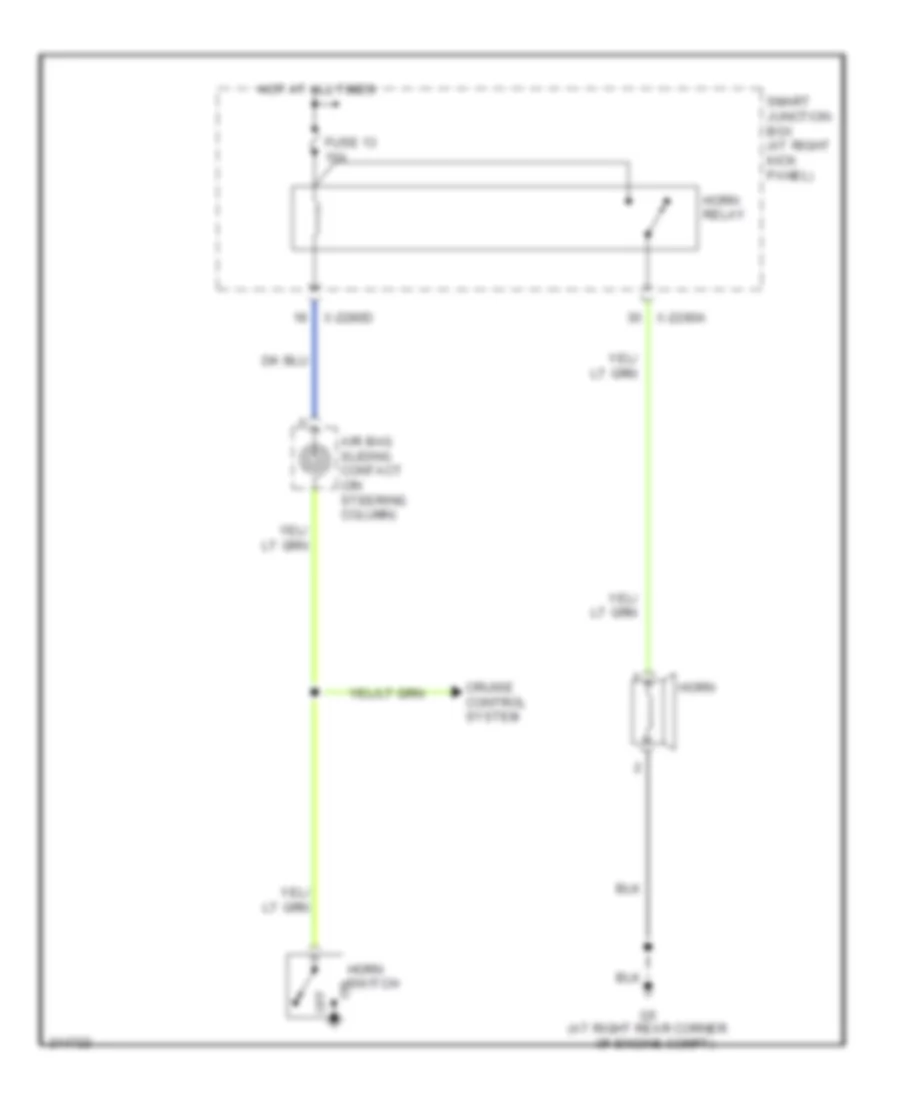 Horn Wiring Diagram for Mazda BSE 2005 4000