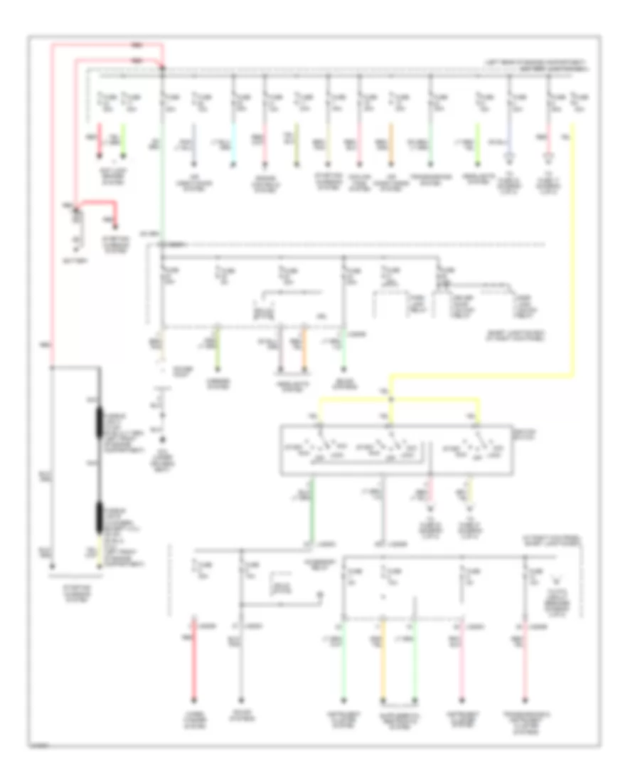 Power Distribution Wiring Diagram 1 of 2 for Mazda BSE 2005 4000