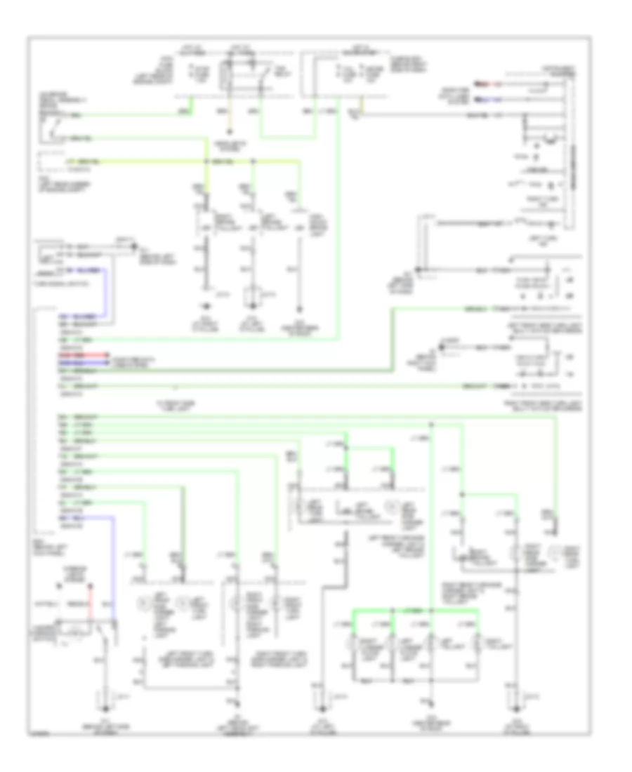 Exterior Lamps Wiring Diagram for Mazda CX 9 Grand Touring 2007