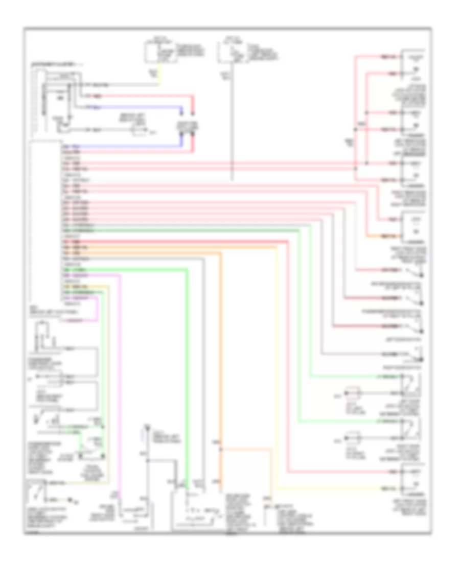 Door Lock Wiring Diagram for Mazda CX 9 Grand Touring 2007