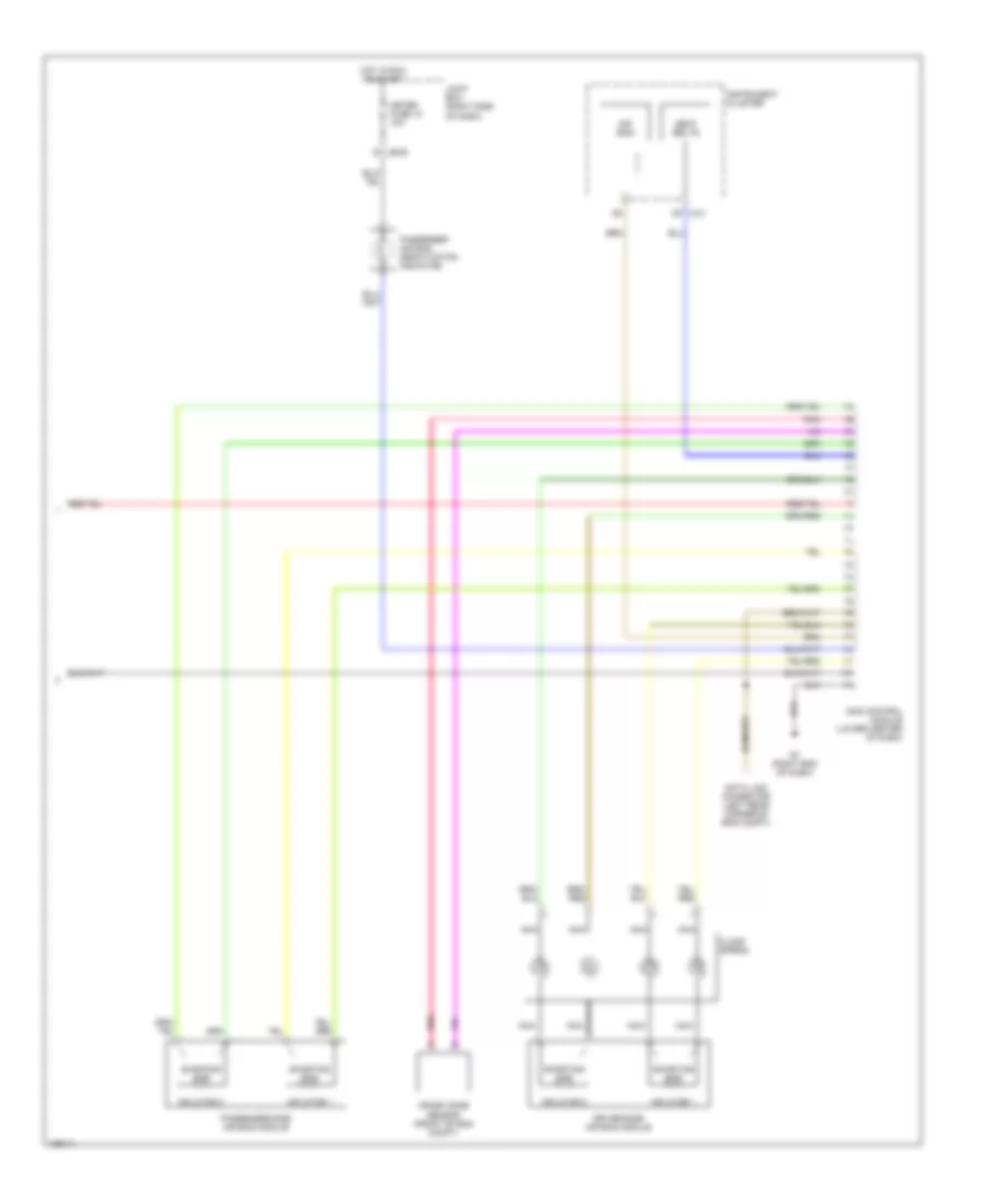 Supplemental Restraints Wiring Diagram (2 of 2) for Mazda MPV ES 2005