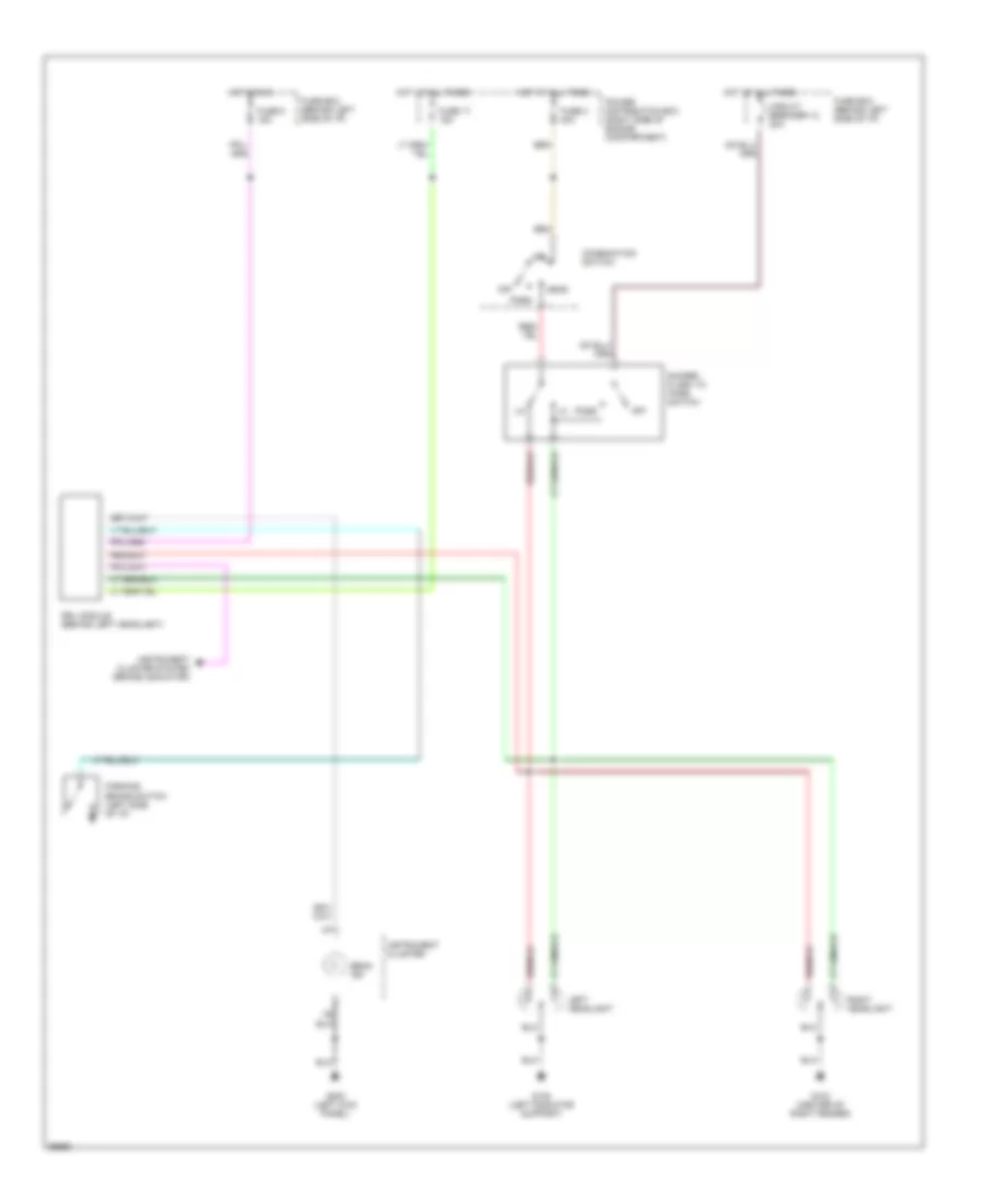 Headlight Wiring Diagram with DRL for Mazda Navajo LX 1994