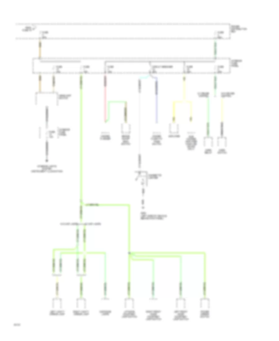 Power Distribution Wiring Diagram 2 of 4 for Mazda Navajo LX 1994