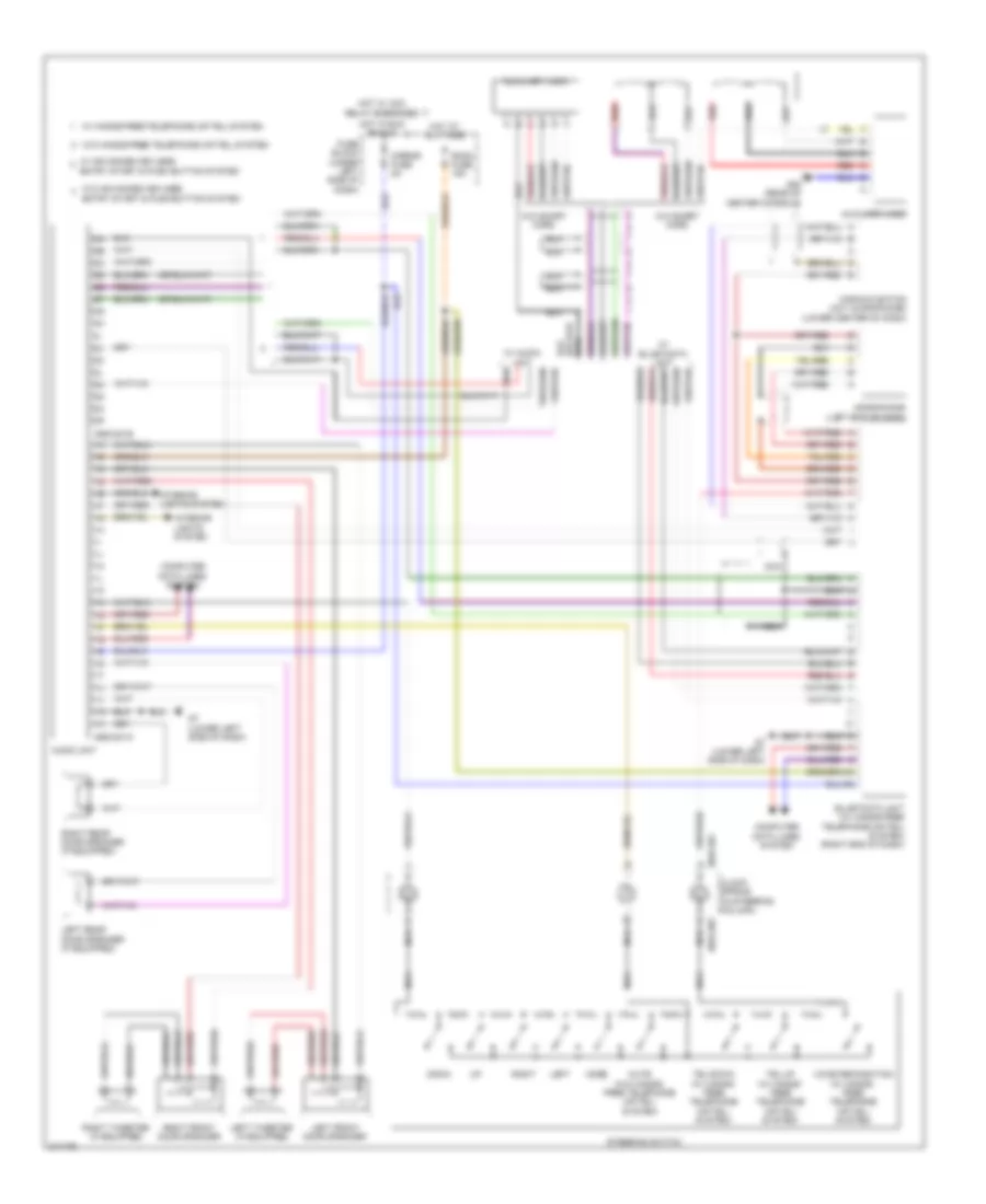 Radio Wiring Diagram, without Bose for Mazda 6 s Grand Touring 2009