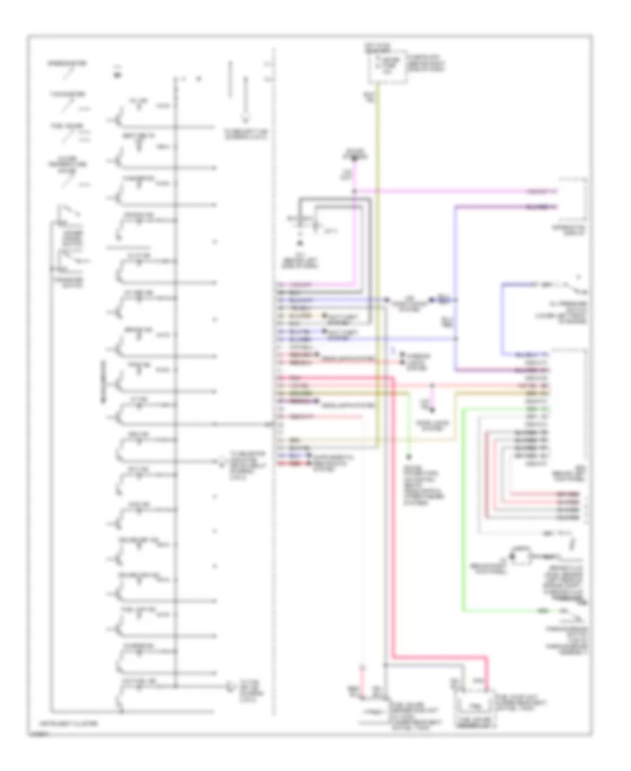 Instrument Cluster Wiring Diagram 1 of 2 for Mazda CX 9 Sport 2007