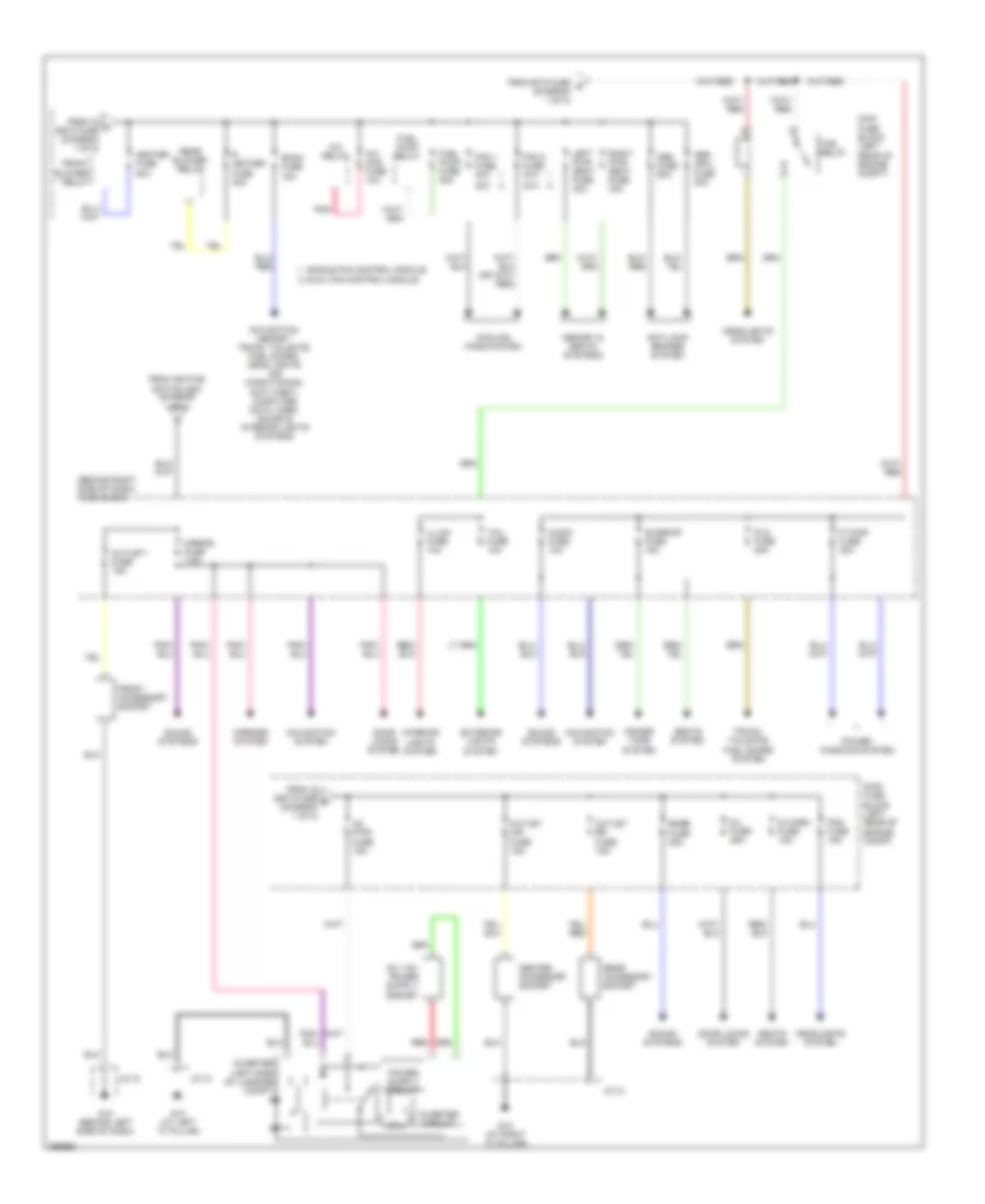 Power Distribution Wiring Diagram (2 of 2) for Mazda CX-9 Sport 2007