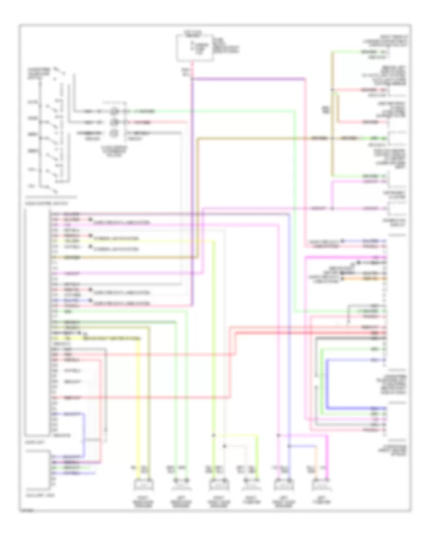 Radio Wiring Diagram with Base Radio for Mazda CX 9 Sport 2007