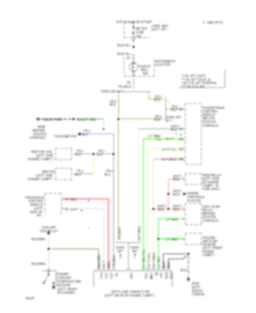 Data Link Connector Wiring Diagram for Mazda Protege 1994